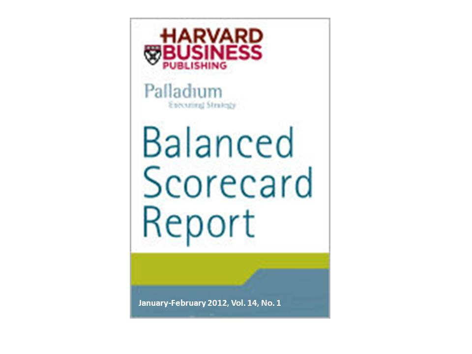 Balanced Scorecard Report Harvard Business Publishing Social Media For Strategy Focused